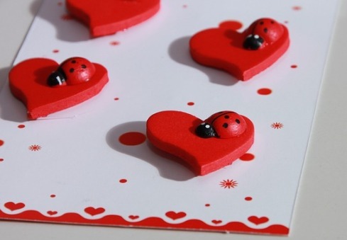 Ladybug hearts